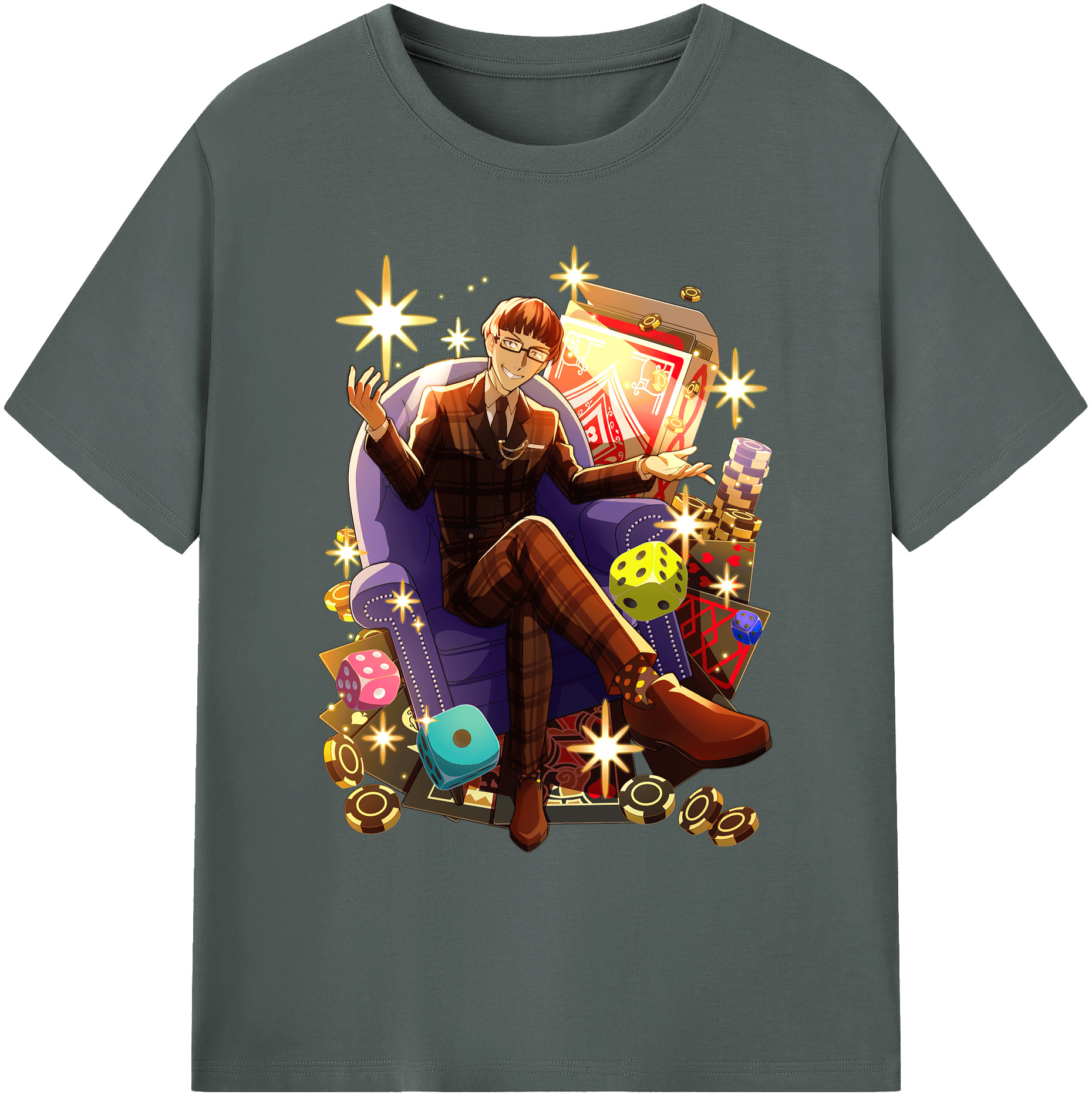 （画像用） 文豪ストレイドッグス Bungo Stray Dogs 綿100％ メンズ半袖Tシャツ｜肌触りやわらか＆通気性